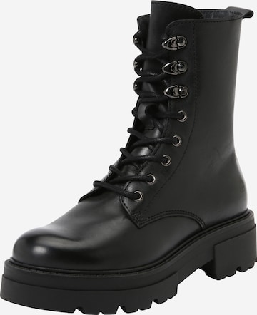 Apple of Eden Lace-Up Ankle Boots 'Beck' in Black: front