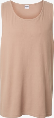 Urban Classics Shirt in Bruin: voorkant