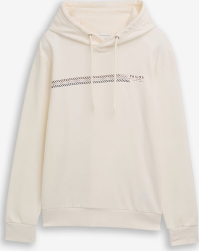 TOM TAILOR Sweater majica u crna / vuneno bijela, Pregled proizvoda