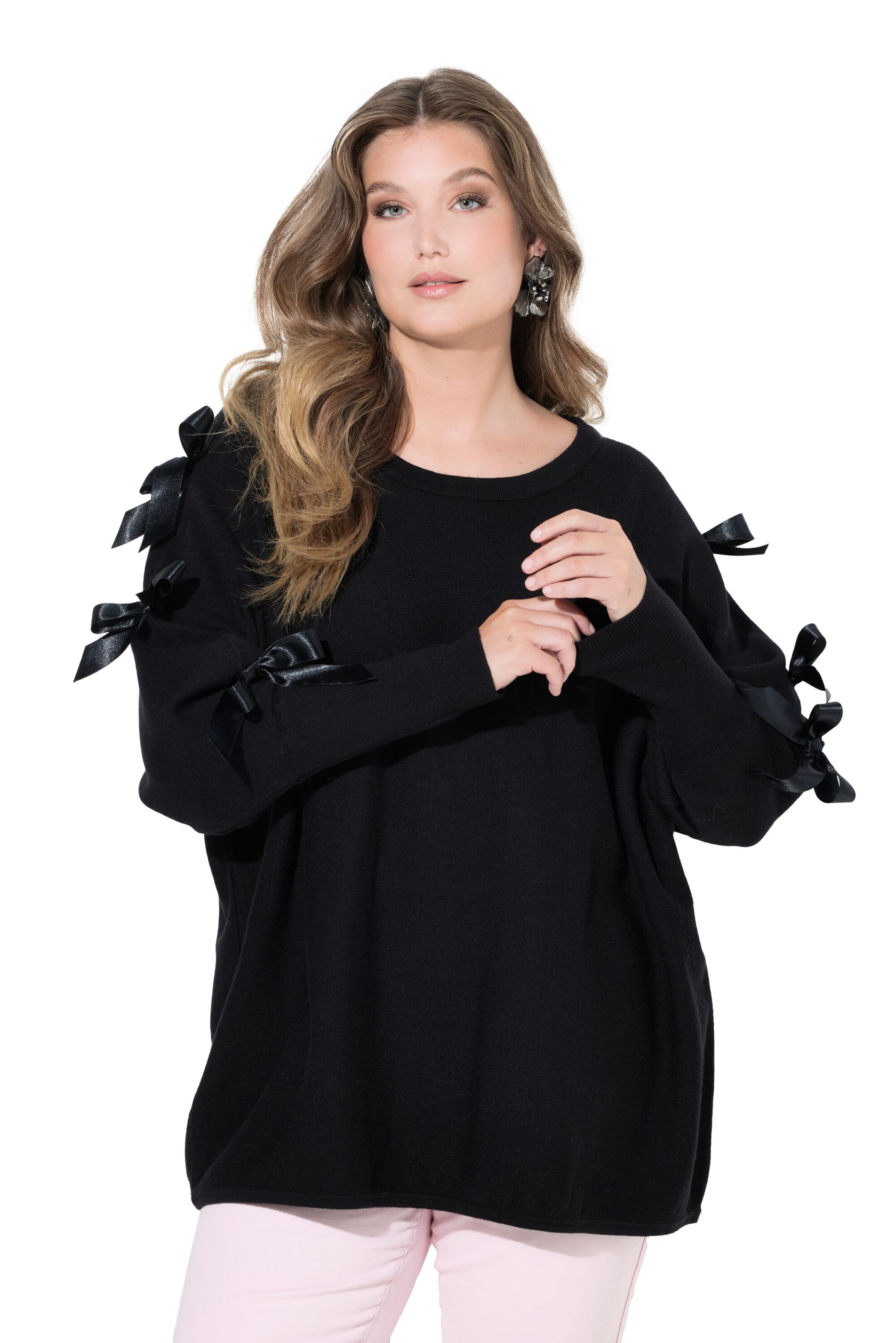 MIAMODA Sweater in Black: front