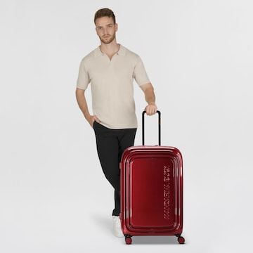 MANDARINA DUCK Trolley 'Logoduck + Metal' in Rot