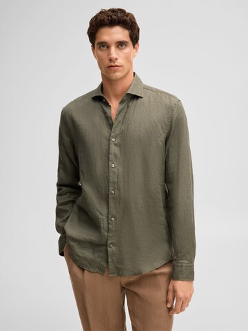 STRELLSON Regular fit Button Up Shirt 'Ceasar' in Green: front