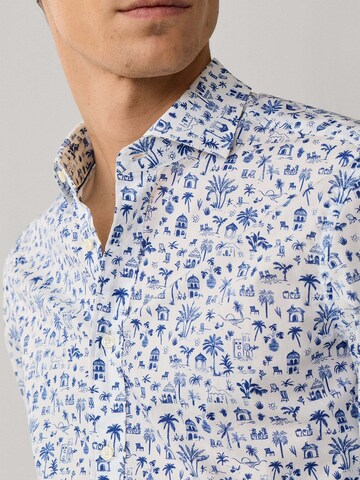 Hackett London Regular Fit Hemd 'ISLAND' in Blau