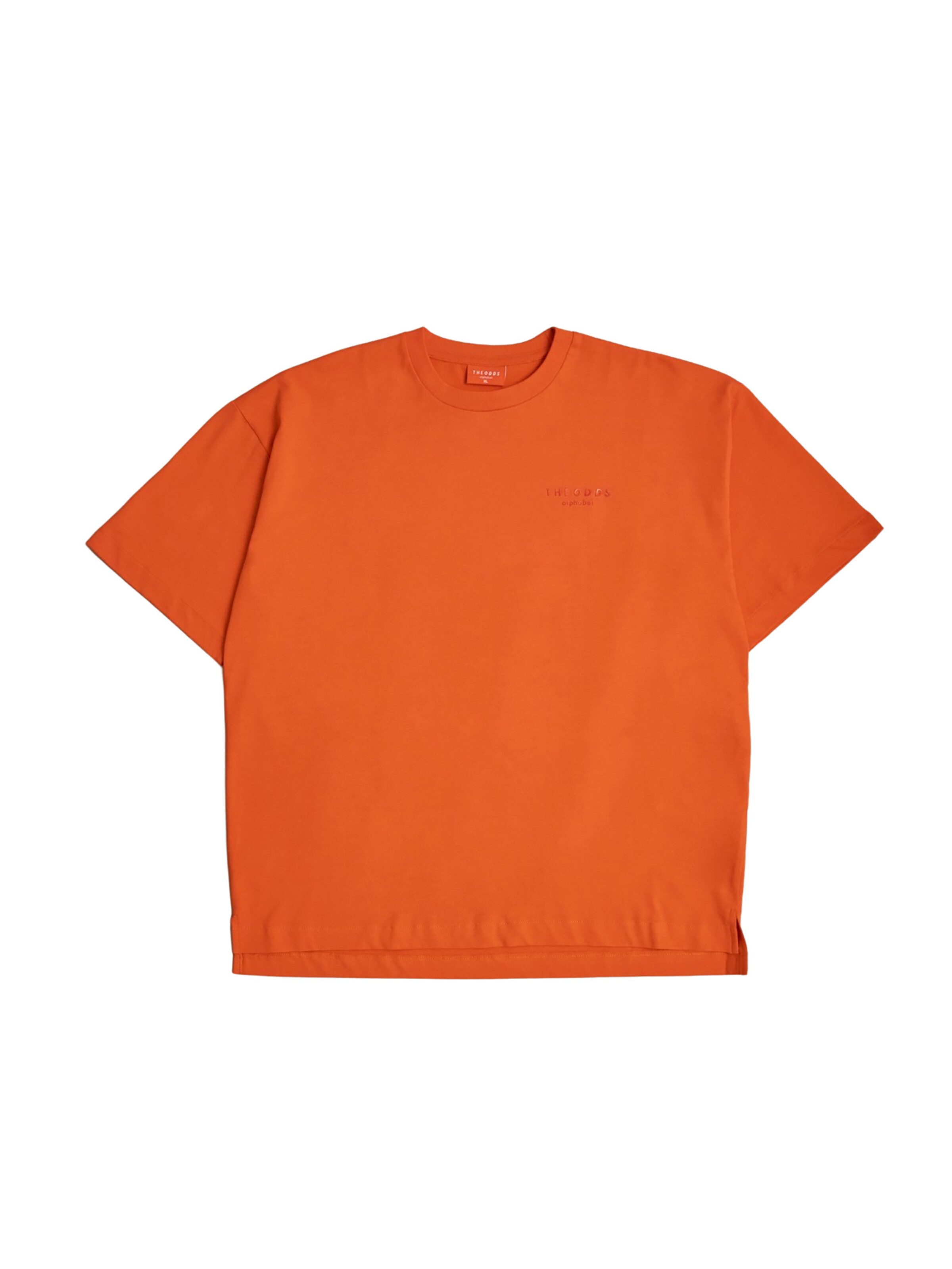 T-Shirt 'Loose T-Shirt / alphabet' THE ODDS en orange : devant