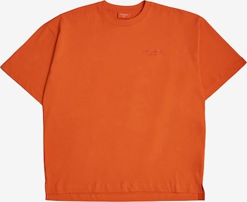 THE ODDS Shirt 'Loose T-Shirt / alphabet' in Orange: front