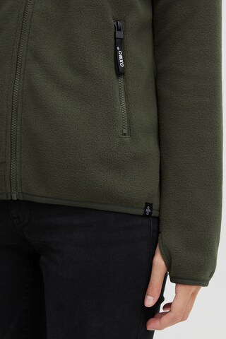 Oxmo Fleece Jacket 'FINJA' in Green