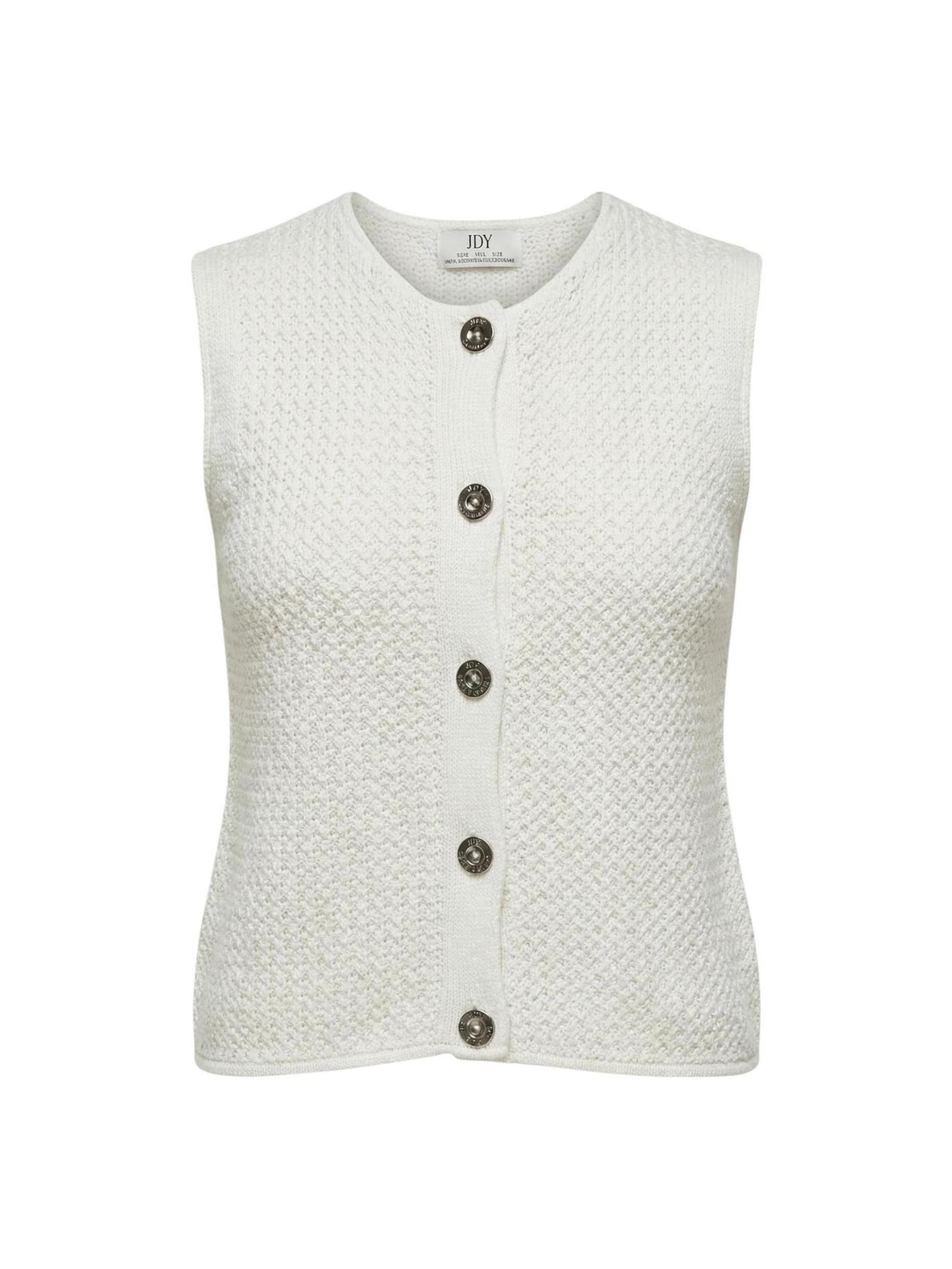 Gilet in maglia 'Jdymartha' di Jaqueline de Yong in bianco: frontale