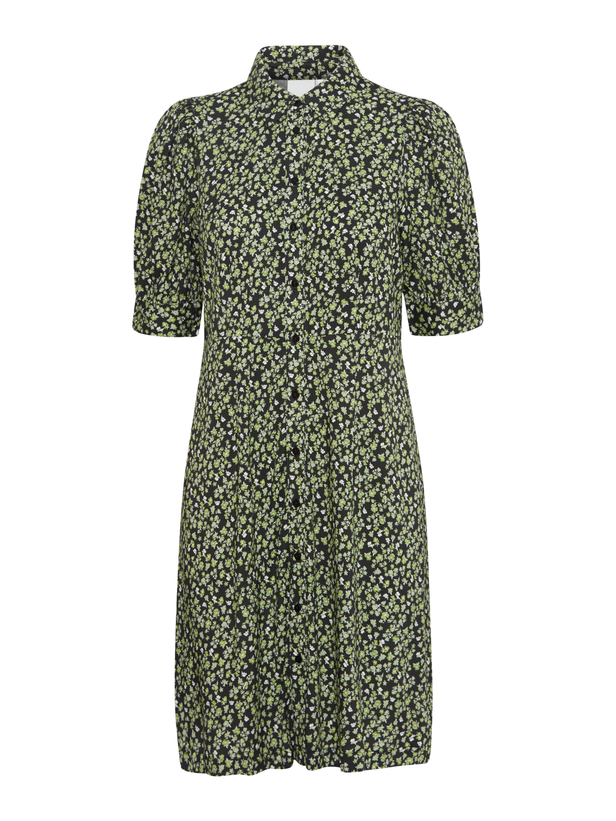 ICHI Blusekjole 'Aya' i grøn: forside