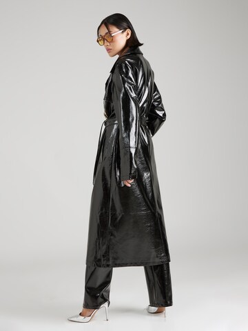 Hoermanseder x About You Between-Seasons Coat 'Maja' in Black