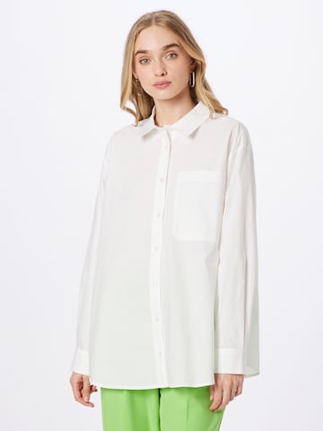 modström - Blusa 'Tapir' em branco: frente