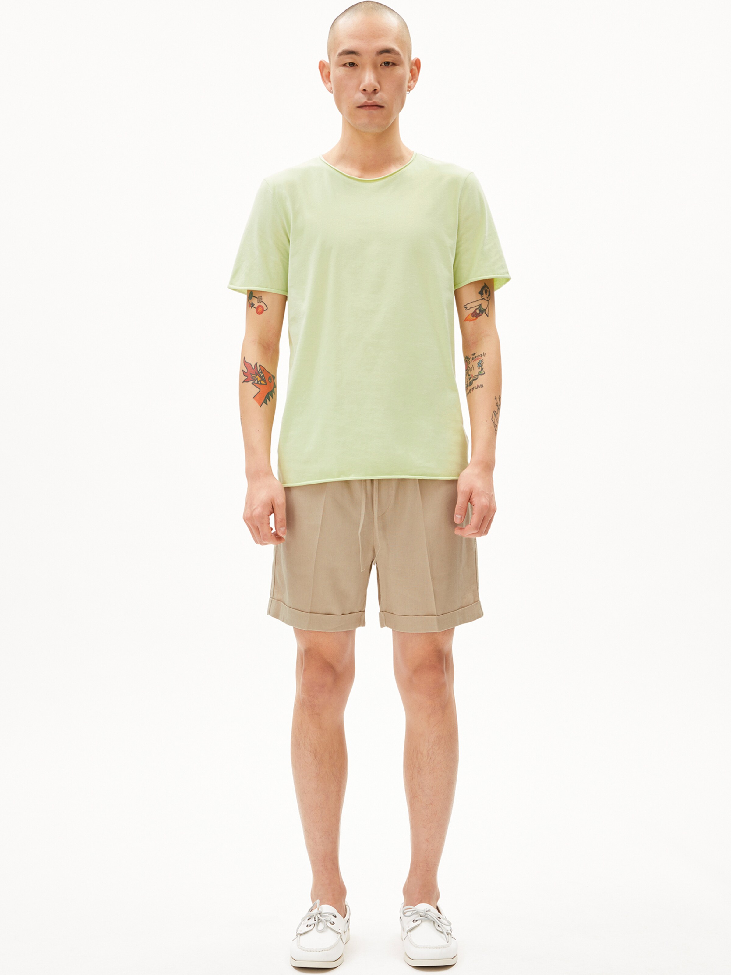 ARMEDANGELS Shirt in Groen: voorkant