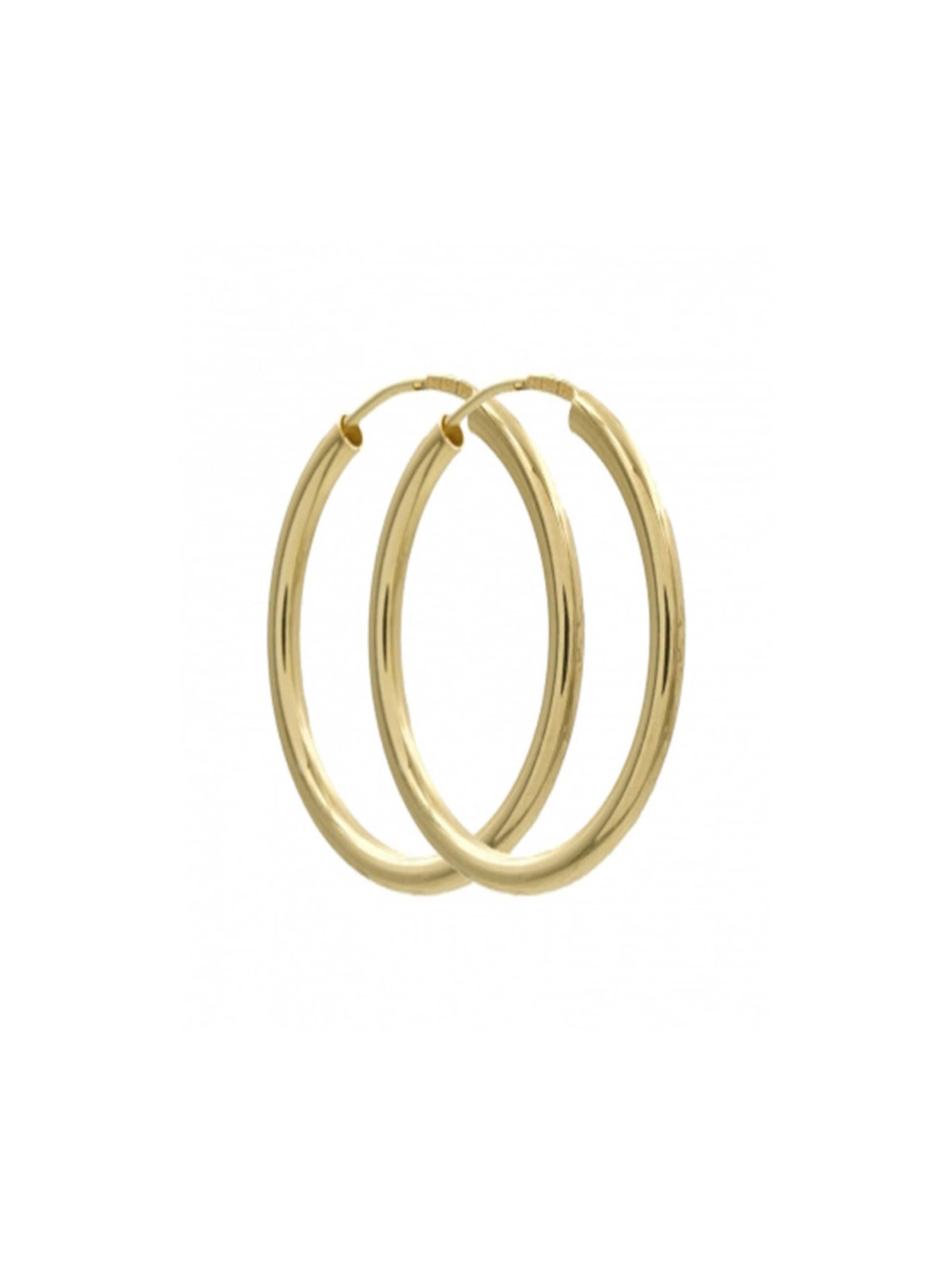 Fiocco Jewelry Earrings 'Hoops' in Yellow: front