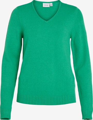 VILA Sweater 'VIRIL' in Green: front