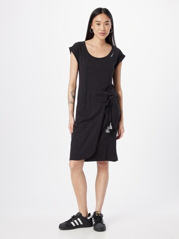 Ragwear - Vestido de verano en negro: frente