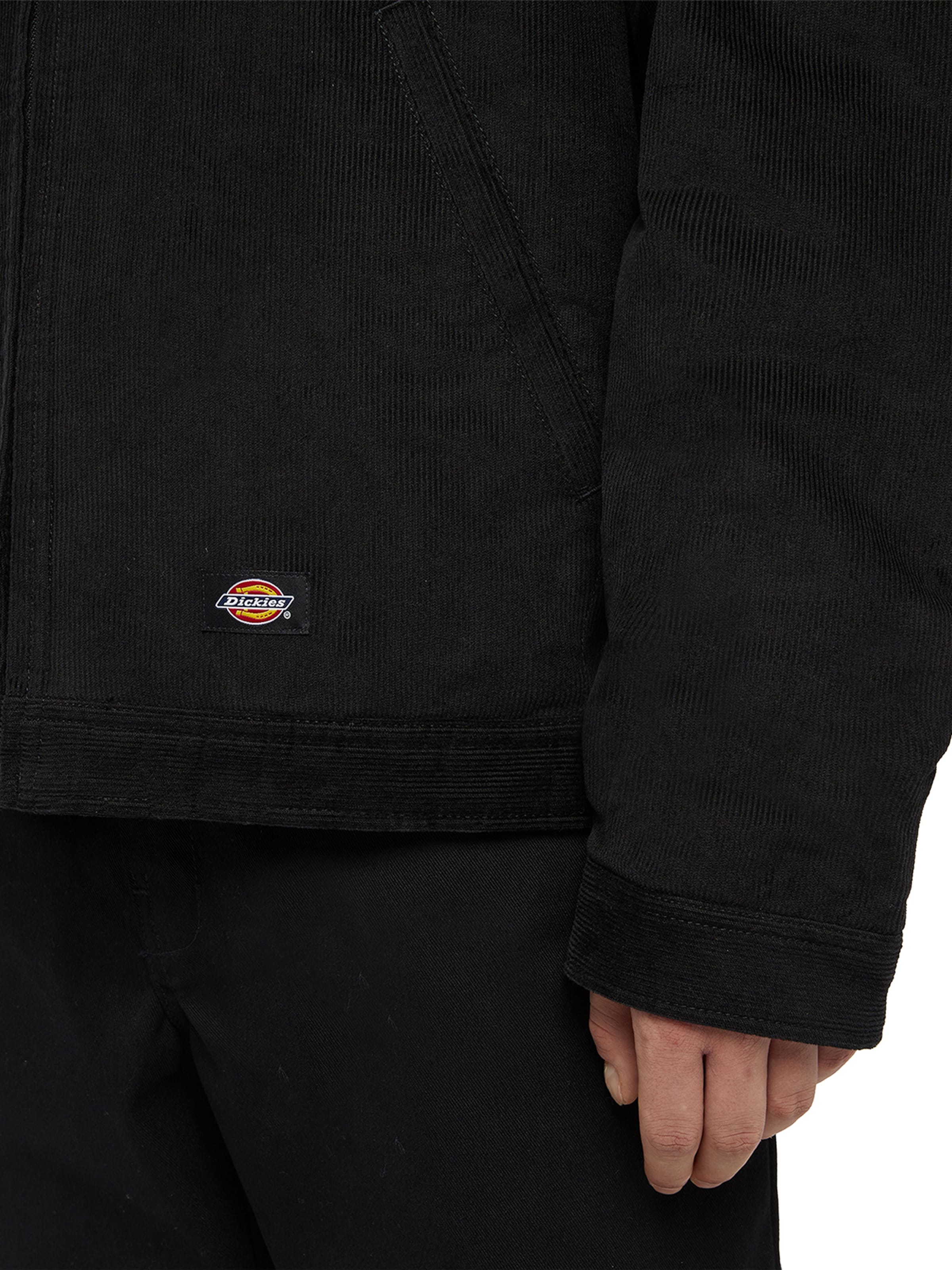 DICKIES Övergångsjacka 'CORDUROY EISENHOWER' i svart