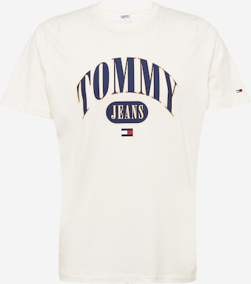 Tommy Jeans قميص بلون أبيض: الأمام