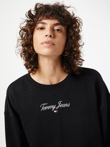 Tommy Jeans Sweatshirt in Schwarz