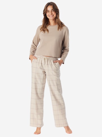Pantalon de pyjama ' Mix Relax ' SCHIESSER en beige
