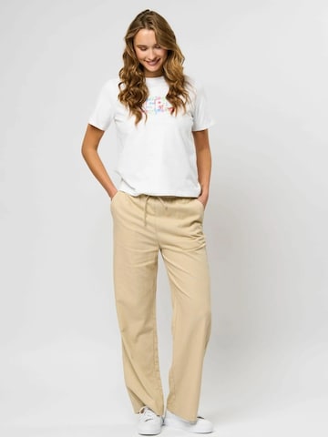 U.S. POLO ASSN. Wide leg Broek 'Ibi' in Beige