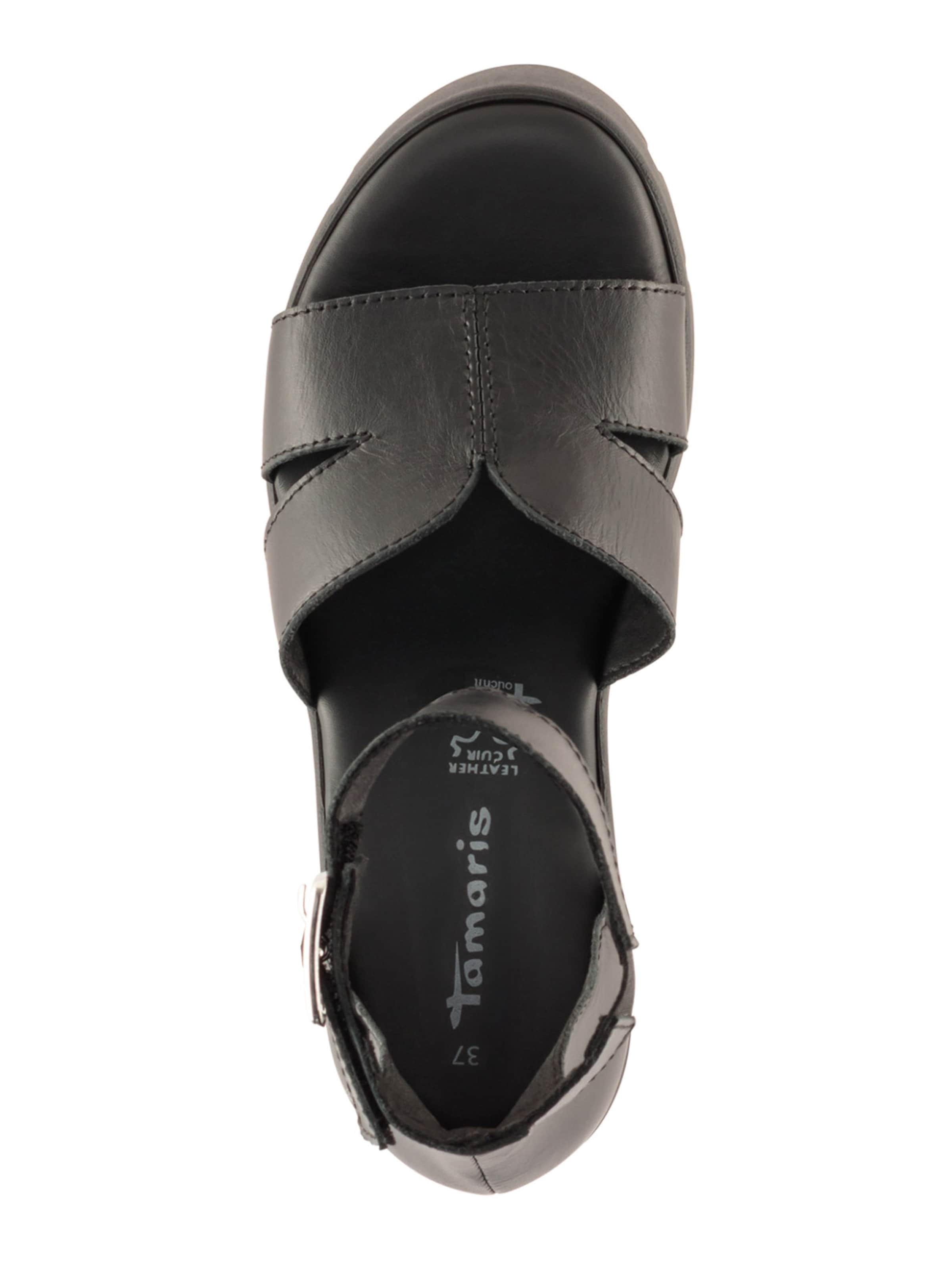 Tamaris - Sandalias con hebilla en negro