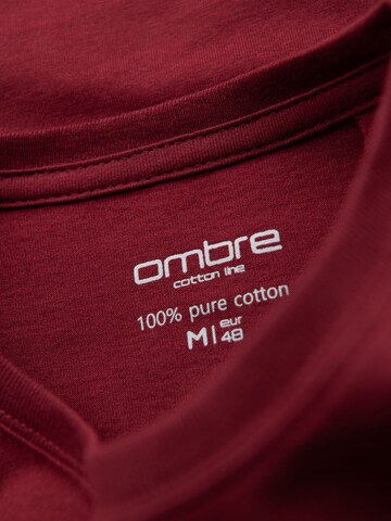 Ombre Shirt in Rot