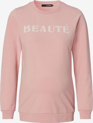 Supermom Sweatshirt 'Beauté' i pink: forside