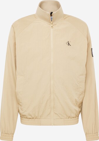 Calvin Klein Jeans Regular Jacke 'HARRINGTON' in Beige: predná strana