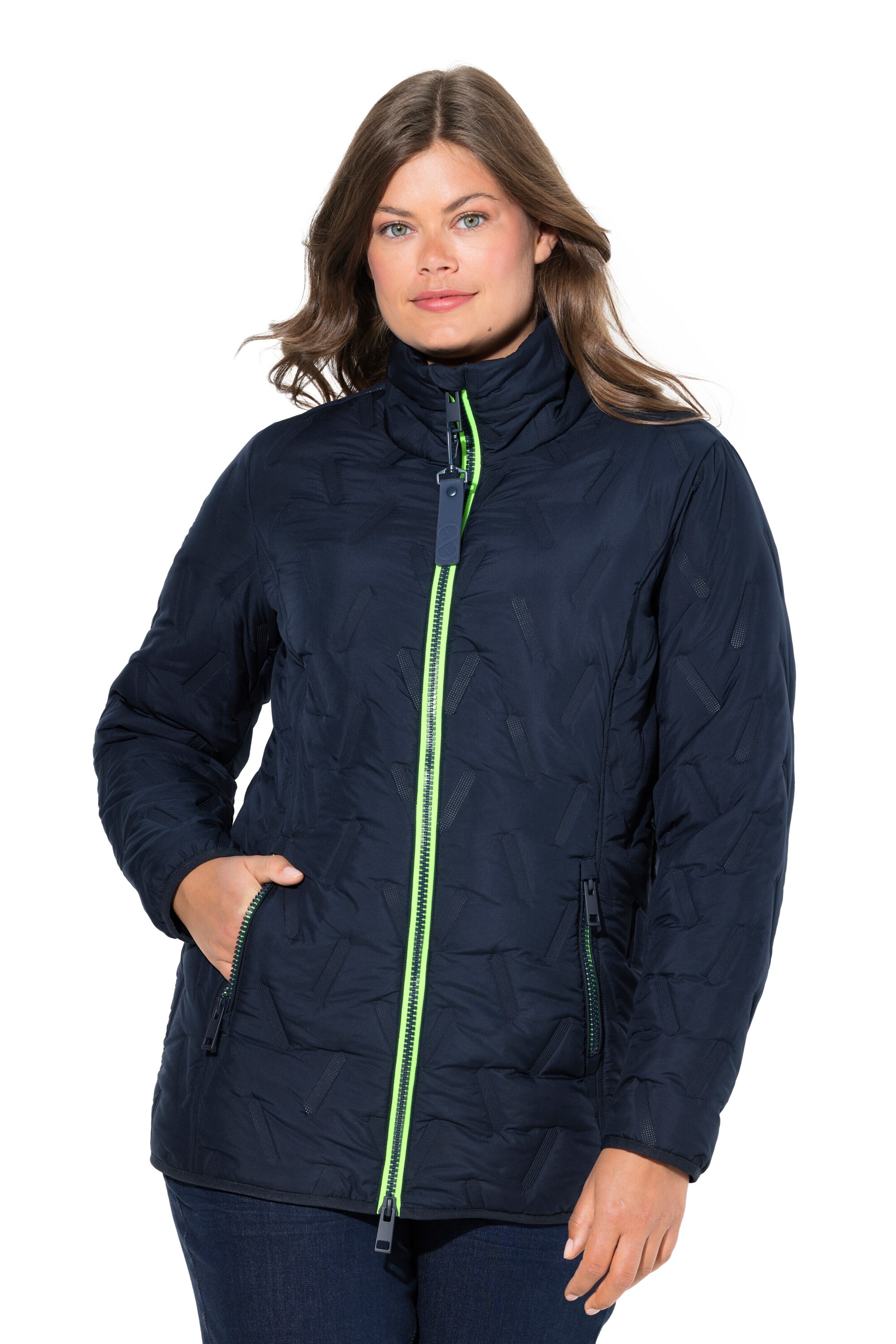 LAURASØN Weatherproof jacket in Blue: front