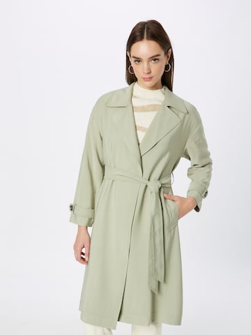 ABOUT YOU Between-Seasons Coat 'Vicky' in Green: front