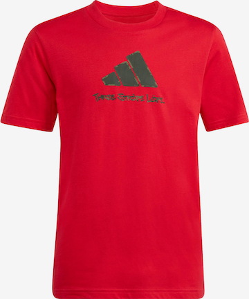 ADIDAS SPORTSWEAR - Camiseta funcional en rojo: frente
