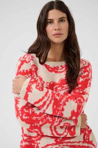 Cream Sweater 'CRTemikka' in Red