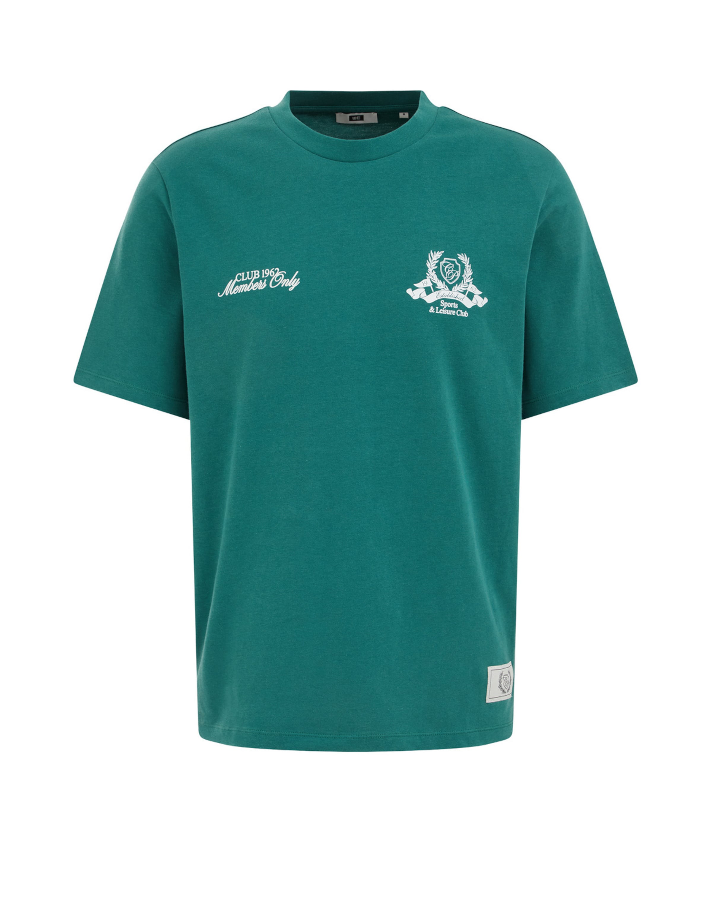WE Fashion T-Shirt 'Côte d'Azur' in Grün: Vorderseite