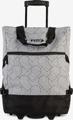 Trolley 'Print' di Punta in bianco: frontale