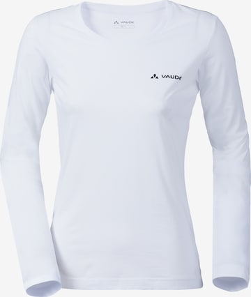 VAUDE Functioneel shirt 'Brand' in Wit: voorkant