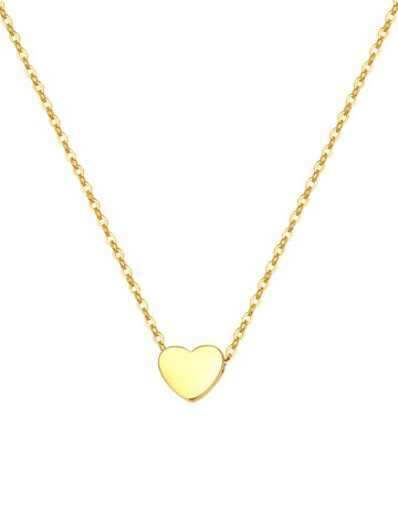 Hey Happiness Necklace 'Herz' in Gold: front
