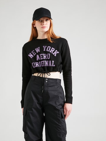 Sweat-shirt 'NEW YORK ORIGINAL' AÉROPOSTALE en noir