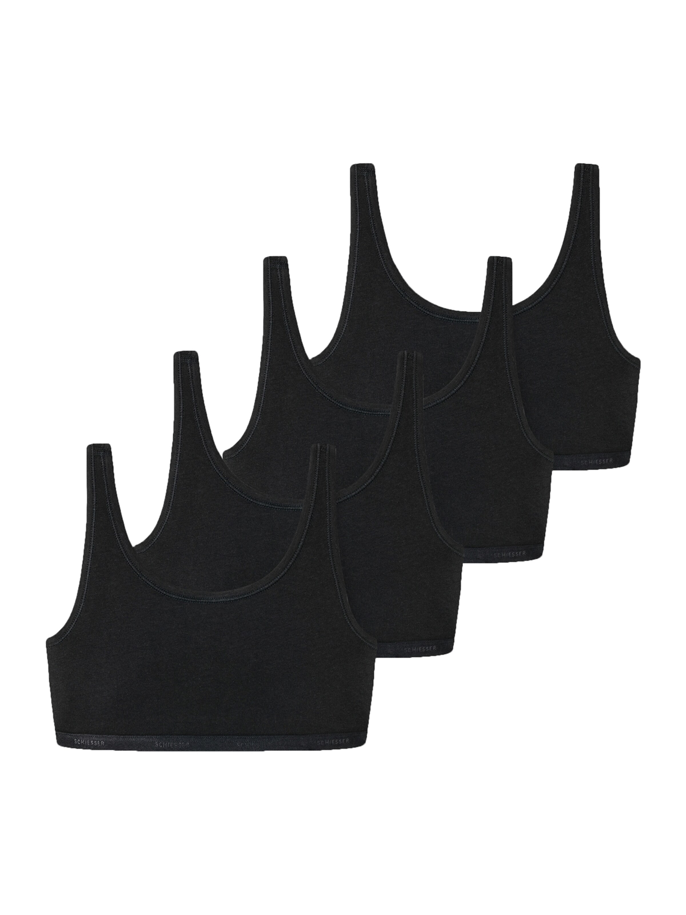 SCHIESSER - Bustier Sujetador en negro: frente