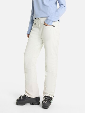 ZIENER Slim fit Outdoor Pants 'TILLA' in White