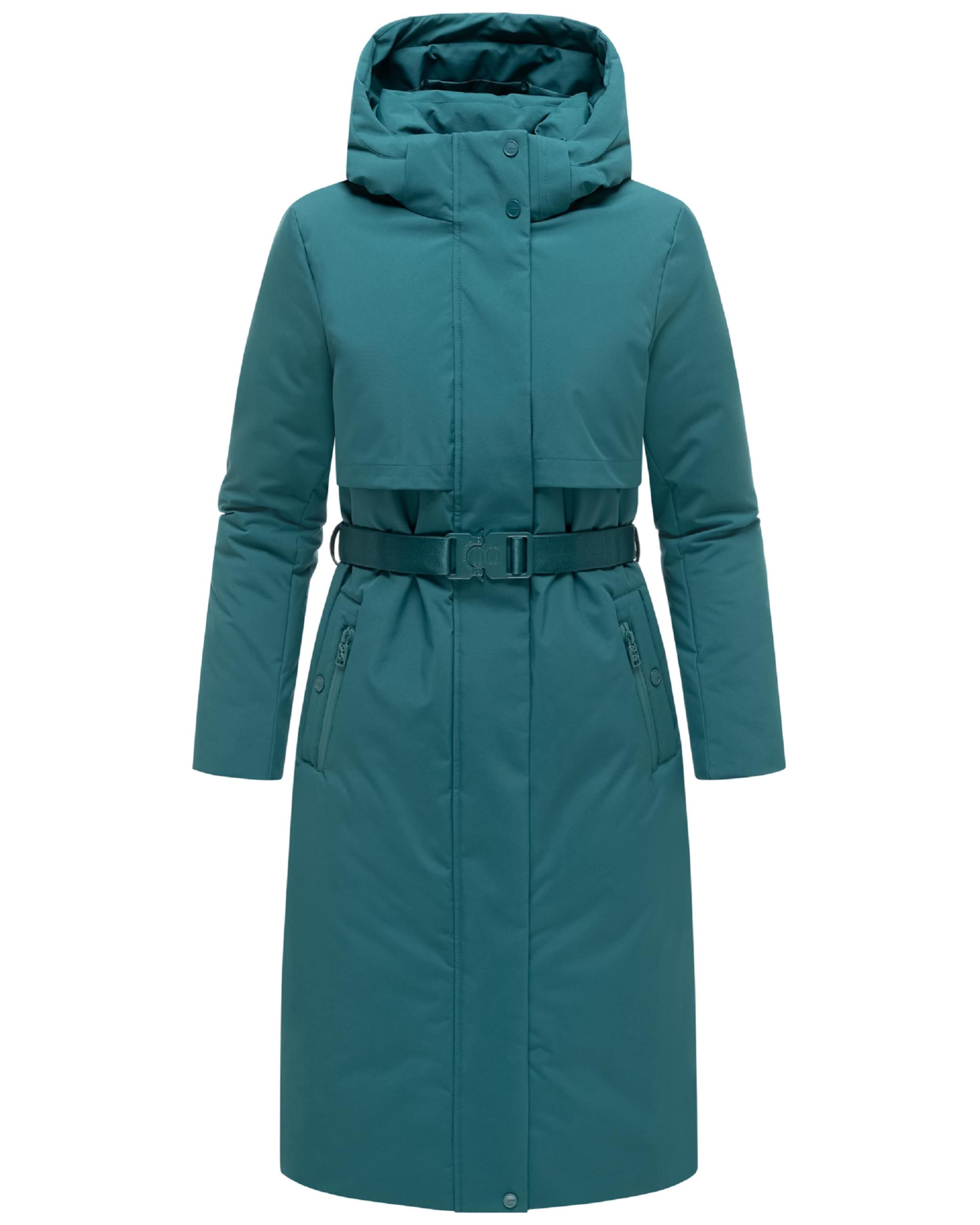 Manteau d’hiver 'Waldbummler 14' NAVAHOO en vert : devant