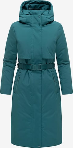 Manteau d’hiver 'Waldbummler 14' NAVAHOO en vert : devant