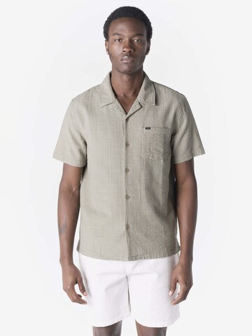 KOROSHI Rovný strih Košeľa - Zelená: predná strana