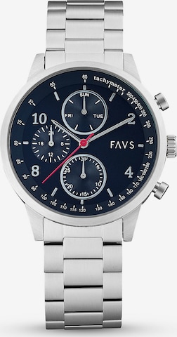 FAVS Uhr in Silber: front