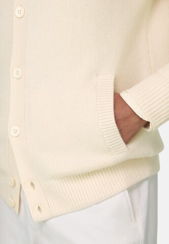 Boggi Milano Strickjacke in Weiß: Vorderseite