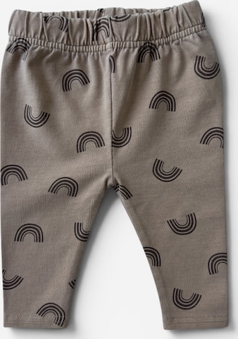 KURTI & FRIEDA Leggings 'Rainbow Print' in Brown: front