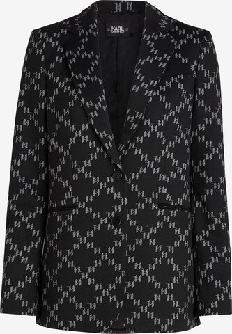 Karl Lagerfeld Blazer 'Monogram Punto' in Black: front