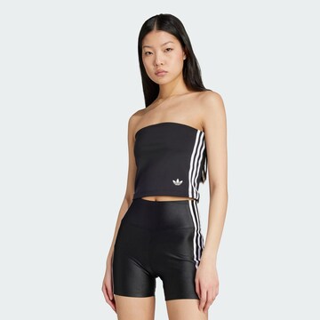 ADIDAS ORIGINALS Топ 'Adicolor' в Черный: спереди
