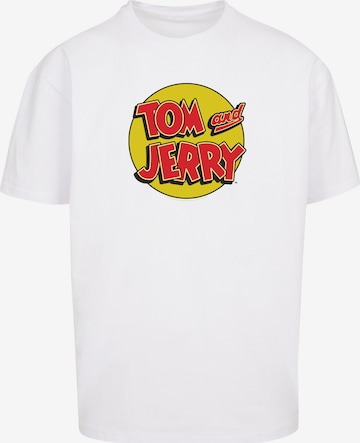 T-Shirt 'Tom And Jerry' F4NT4STIC en blanc : devant