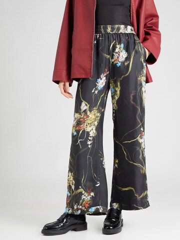 Munthe Wide leg Broek 'ARUM' in Zwart: voorkant