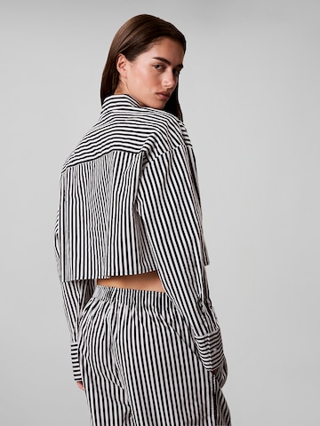 Calvin Klein Schlafshirt in Schwarz