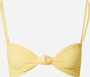 geltona BILLABONG Bandeau Bikinio viršutinė dalis 'TANLINES LOLA': priekis